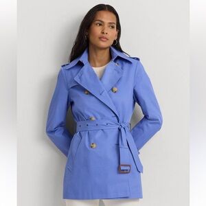 Ralph Lauren Women's Classic Blue Trench Coat